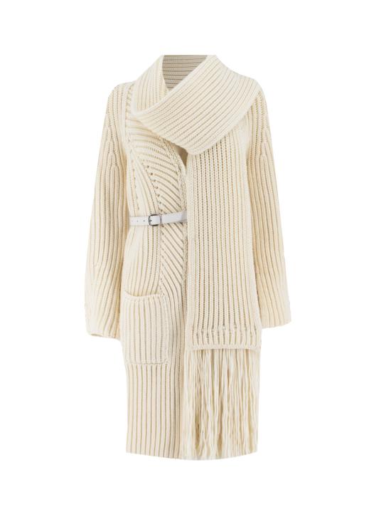 24FW 에르마노 설비노 코트 D435D303CFNWW 14800 BLANC DE BLANC OFF WHITE