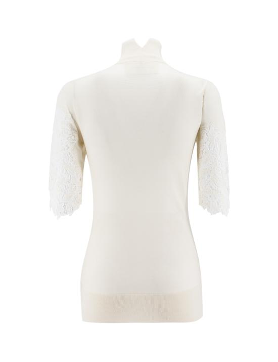 24FW 에르마노 설비노 반팔 티셔츠 D435M744APSOO 10602 SNOW WHITE OFF WHITE - ERMANNO SCERVINO