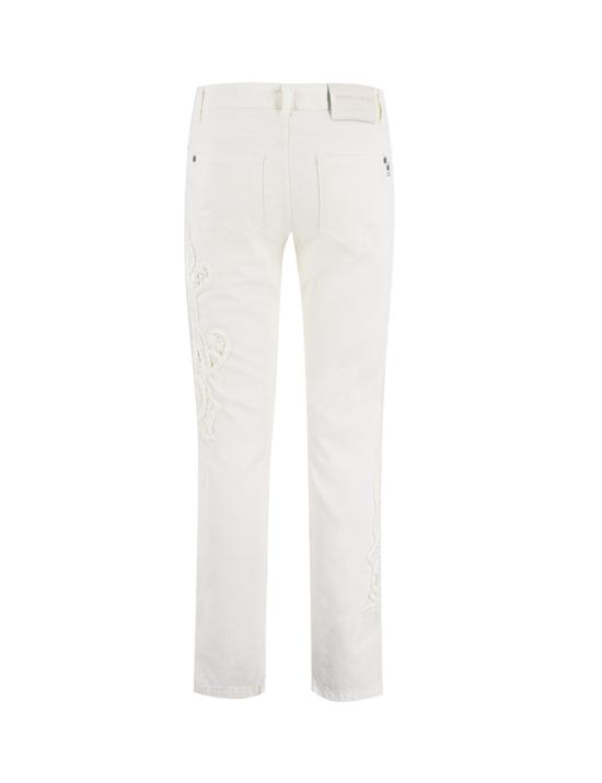  에르마노 설비노 데님 팬츠 D447P301APKBB 14800 BLANC DE BLANC OFF WHITE - ERMANNO SCERVINO