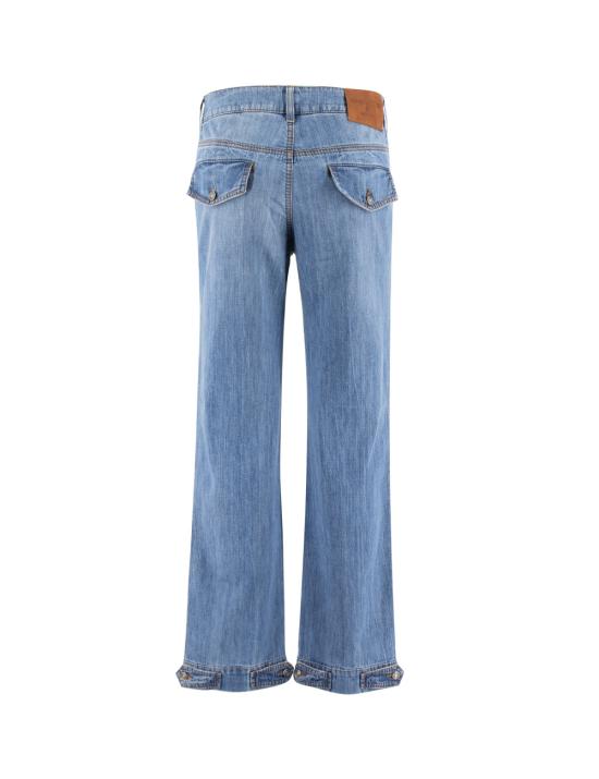  에르마노 설비노 스트레이트 팬츠 D447P303FRQ 94037 BRIGHT COBALT - ERMANNO SCERVINO