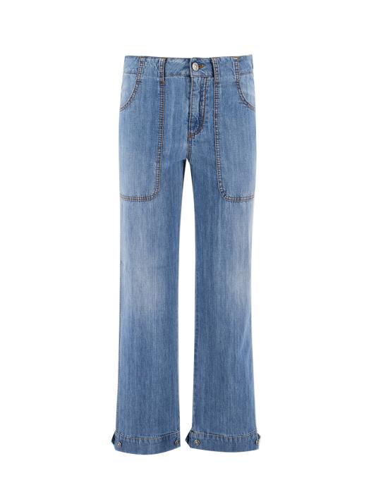  에르마노 설비노 스트레이트 팬츠 D447P303FRQ 94037 BRIGHT COBALT