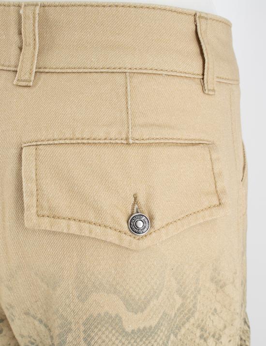  에르마노 설비노 스트레이트 팬츠 D447P321IHL S4430 ST PITONE BEIGE SABBIA - ERMANNO SCERVINO