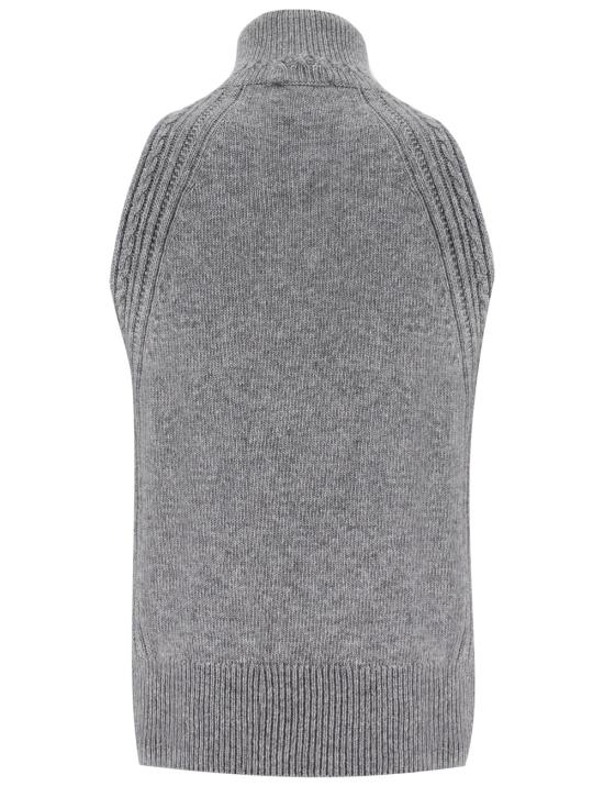 25FW 에르마노 설비노 민소매 티셔츠 D454L508APDYI M4502 MELANGE GRIGIO L B - ERMANNO SCERVINO