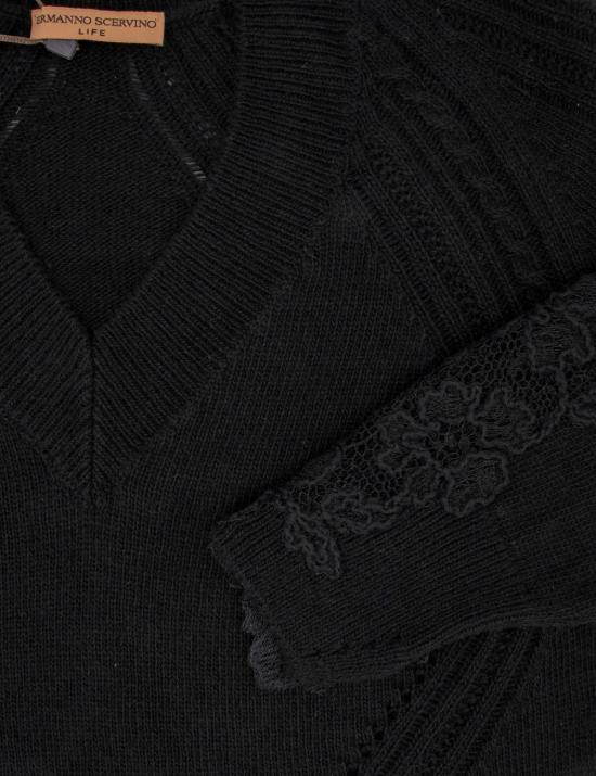 25FW 에르마노 설비노 숏팬츠 D454Q501APDYI 95708 BLACK - ERMANNO SCERVINO