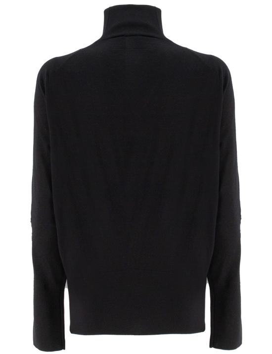 25FW 에르마노 설비노 긴팔 티셔츠 D455M734APATL 95708 BLACK - ERMANNO SCERVINO