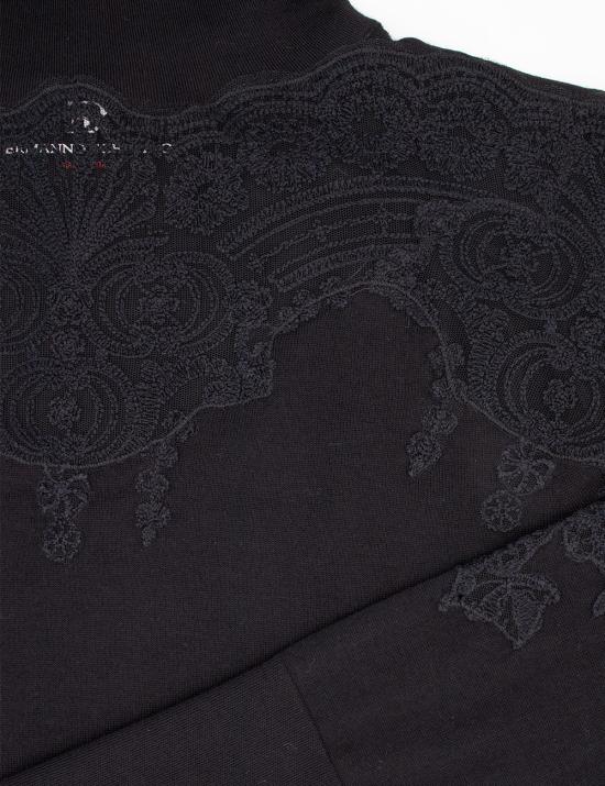 25FW 에르마노 설비노 긴팔 티셔츠 D455M734APATL 95708 BLACK - ERMANNO SCERVINO