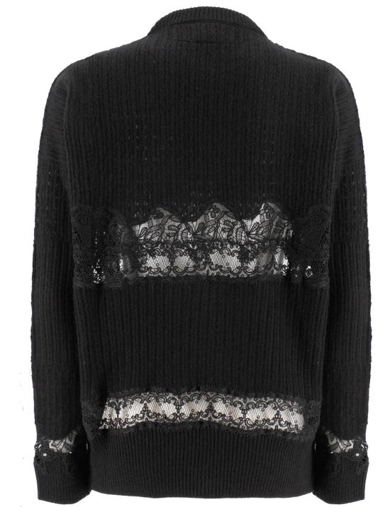 25FW 에르마노 설비노 긴팔 티셔츠 D455M751APONN 95708 BLACK - ERMANNO SCERVINO