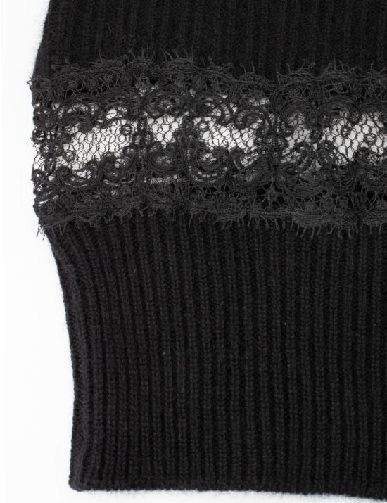 25FW 에르마노 설비노 긴팔 티셔츠 D455M751APONN 95708 BLACK - ERMANNO SCERVINO