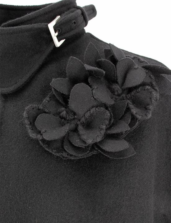 25FW 에르마노 설비노 케이프 D456D314APHNG 95708 BLACK - ERMANNO SCERVINO