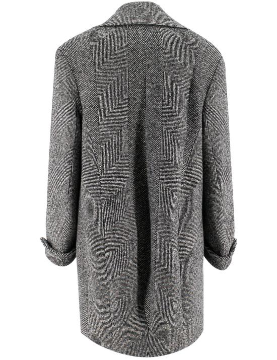 25FW 에르마노 설비노 코트 D456D344BWV T4501 SPIGATO BIANCO NERO - ERMANNO SCERVINO