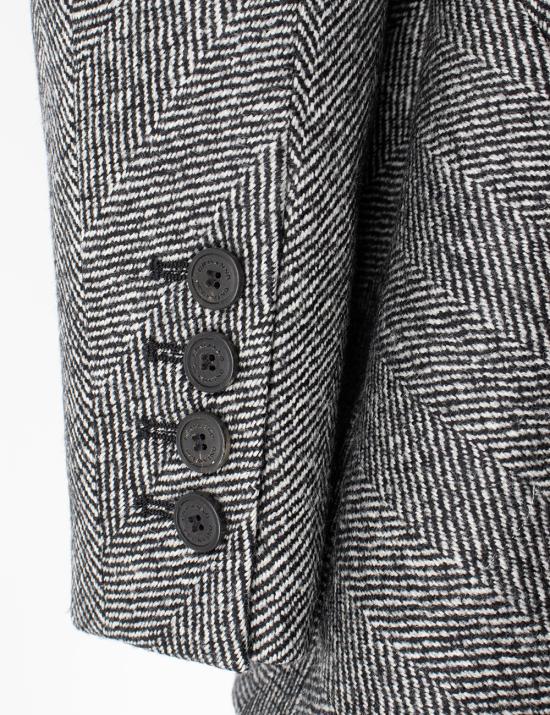 25FW 에르마노 설비노 자켓 D456I305QAV T4501 SPIGATO BIANCO NERO - ERMANNO SCERVINO