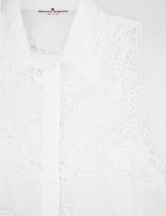 25SS 에르마노 설비노 민소매 티셔츠 D462K321JBN 10601 BRIGHT WHITE OTTICO - ERMANNO SCERVINO