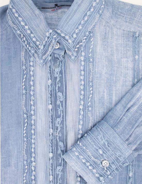 25SS 에르마노 설비노 긴팔 티셔츠 D462K347EMY S4217 ST JEANS - ERMANNO SCERVINO