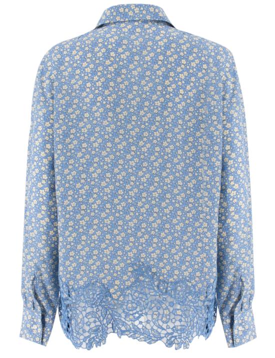 25SS 에르마노 설비노 긴팔 티셔츠 D462K356OYQ S4624 ST MICROFIORE BEIGE CELEST - ERMANNO SCERVINO