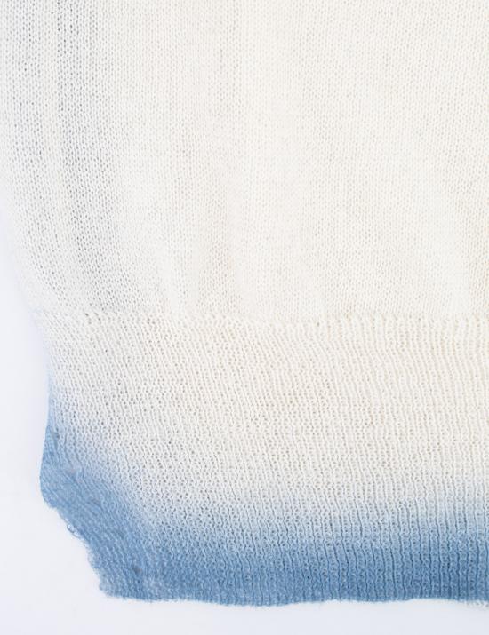 25SS 에르마노 설비노 반팔 티셔츠 D465L301STEKR S4618 ST SFUMATA DENIM - ERMANNO SCERVINO