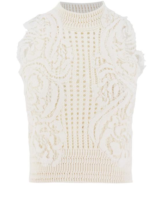 25SS 에르마노 설비노 민소매 티셔츠 D465L340APVAW 14800 BLANC DE BLANC OFF WHITE