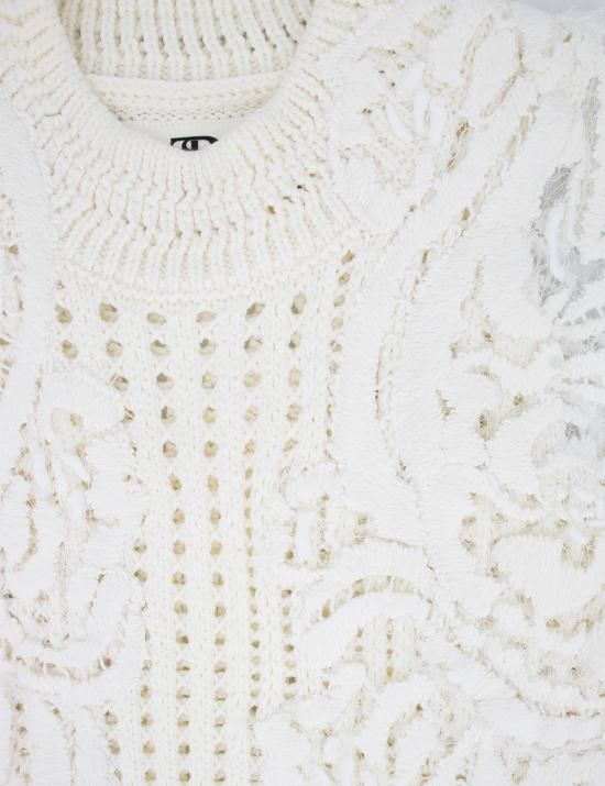 25SS 에르마노 설비노 민소매 티셔츠 D465L340APVAW 14800 BLANC DE BLANC OFF WHITE - ERMANNO SCERVINO