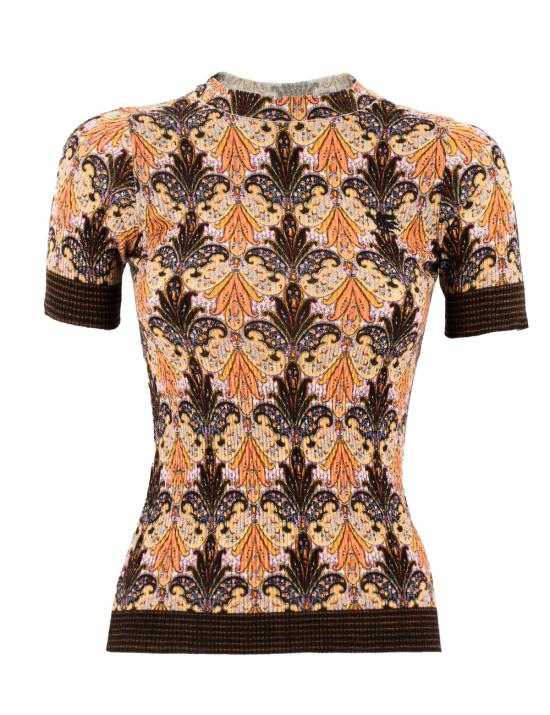 24FW 에트로 반팔 티셔츠 11908 9216 150 BROWN