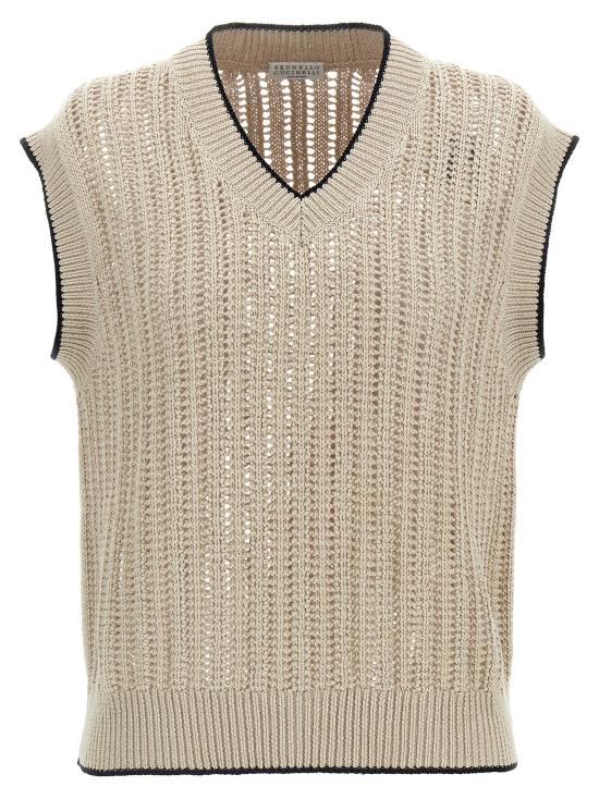 25SS 브루넬로 쿠치넬리 베스트 MSB582002C9731 Beige