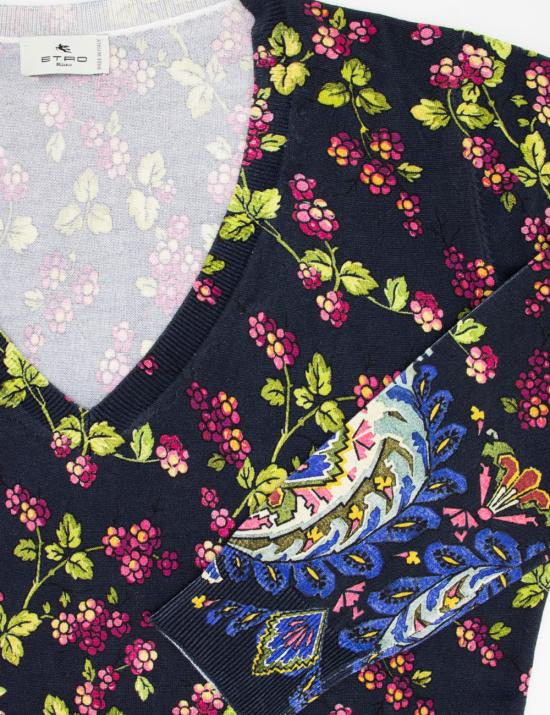 24FW 에트로 긴팔 티셔츠 19659 9209 200 BLU - ETRO