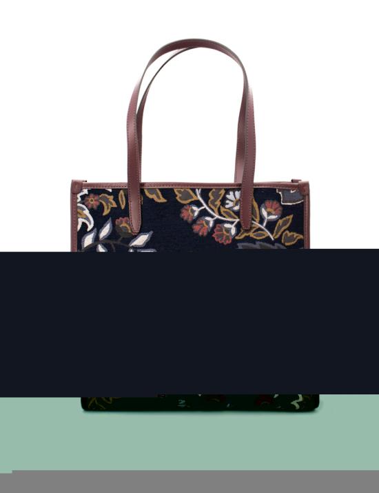 25FW 에트로 토트백 WP1D0022 AQ039 S9883 MULTICOLOR ON BLUE BASE - ETRO