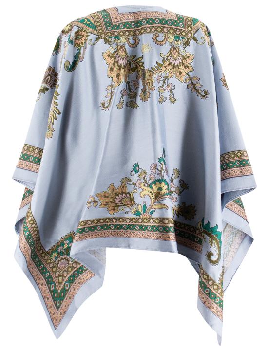 25SS 에트로 케이프 WRBD0004 AQ128 X0885 PRINT ON BLUE BASE - ETRO