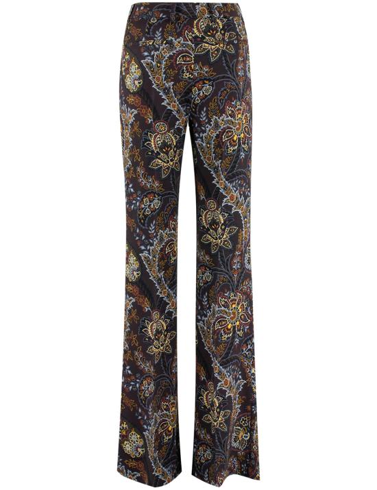 25FW 에트로 스트레이트 팬츠 WREA0033 99SADC6 X0810 PRINT ON BLACK BASE - ETRO