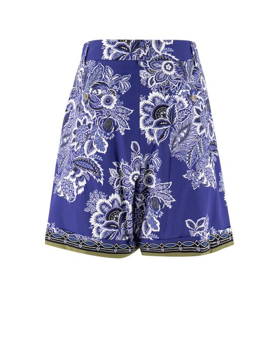  에트로 숏팬츠 WREB0005 99SP527 X0883 PRINT ON BLUE BASE - ETRO