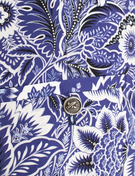  에트로 숏팬츠 WREB0005 99SP527 X0883 PRINT ON BLUE BASE - ETRO