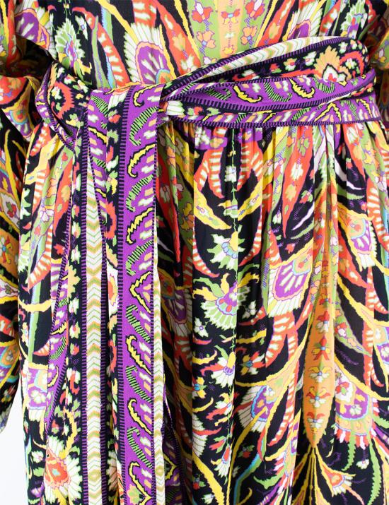  에트로 스트레이트 팬츠 WRHA0067 99SP436 X0810 PRINT ON BLACK BASE - ETRO