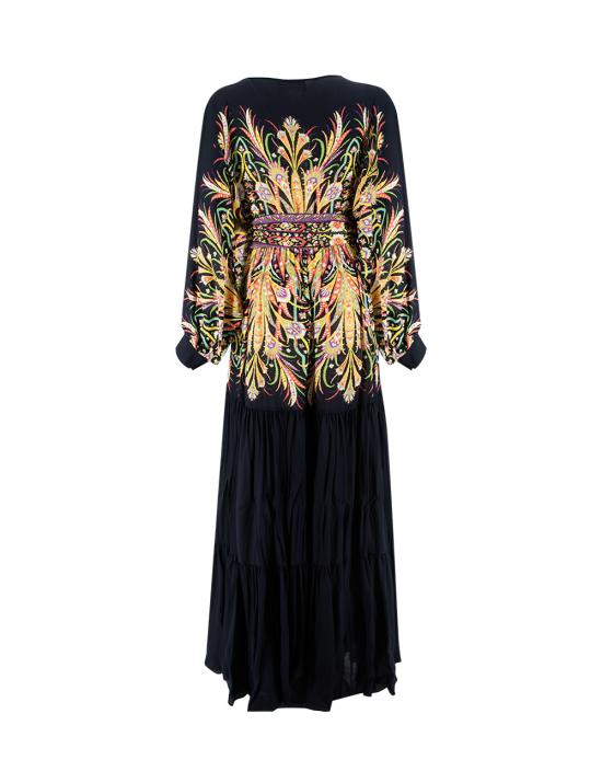  에트로 스트레이트 팬츠 WRHA0067 99SP436 X0810 PRINT ON BLACK BASE - ETRO