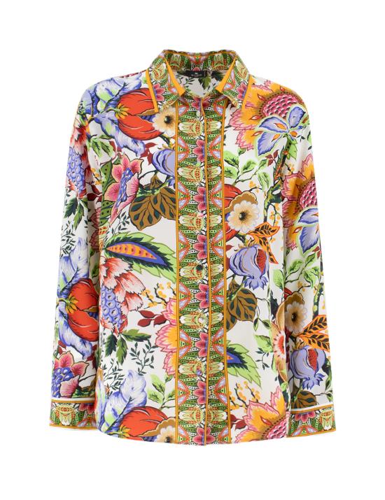  에트로 긴팔 티셔츠 WRIA0013 AK028 X0800 PRINT ON WHITE BASE