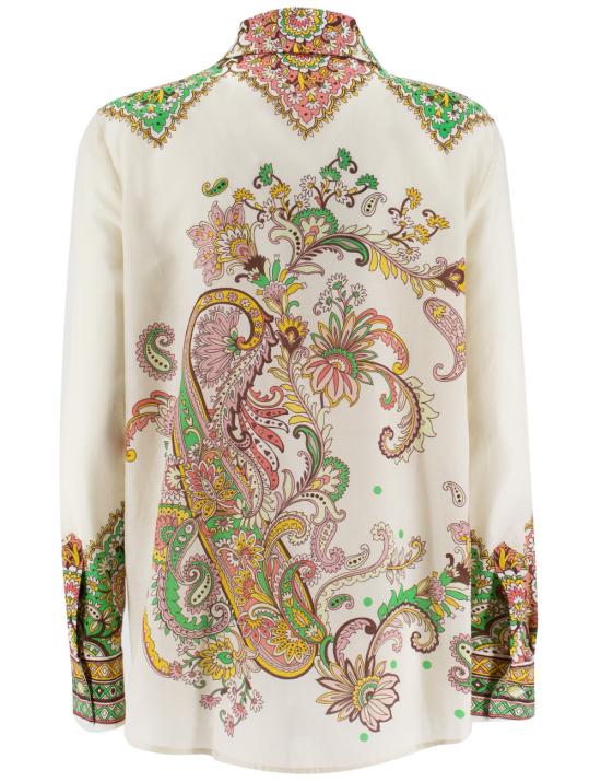 25SS 에트로 긴팔 티셔츠 WRIA0013 AK779 X0802 PRINT ON WHITE BASE - ETRO