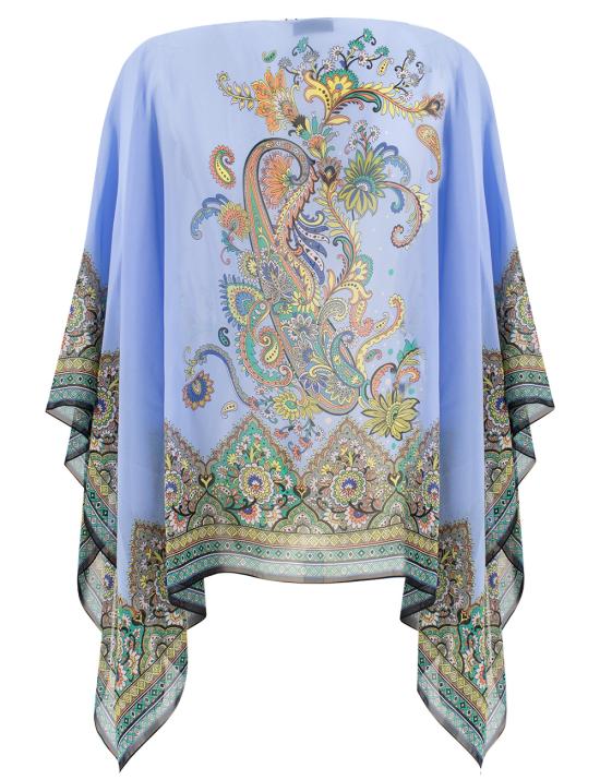 25SS 에트로 탑 WRJA0027 AK780 X0885 PRINT ON BLUE BASE - ETRO