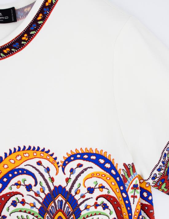  에트로 반팔 티셔츠 WRJA0025 AK025 X0800 PRINT ON WHITE BASE - ETRO