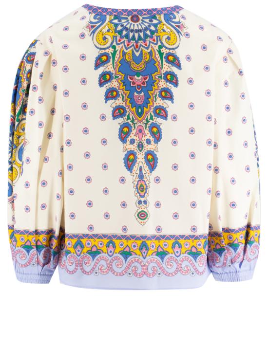 25SS 에트로 긴팔 티셔츠 WRJA0088 99SP5B2 X0800 PRINT ON WHITE BASE - ETRO