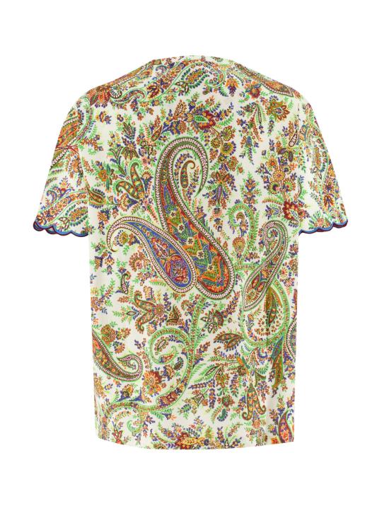  에트로 반팔 티셔츠 WRJB0006 AJ004 X0800 PRINT ON WHITE BASE - ETRO