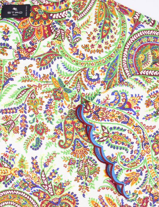  에트로 반팔 티셔츠 WRJB0006 AJ004 X0800 PRINT ON WHITE BASE - ETRO