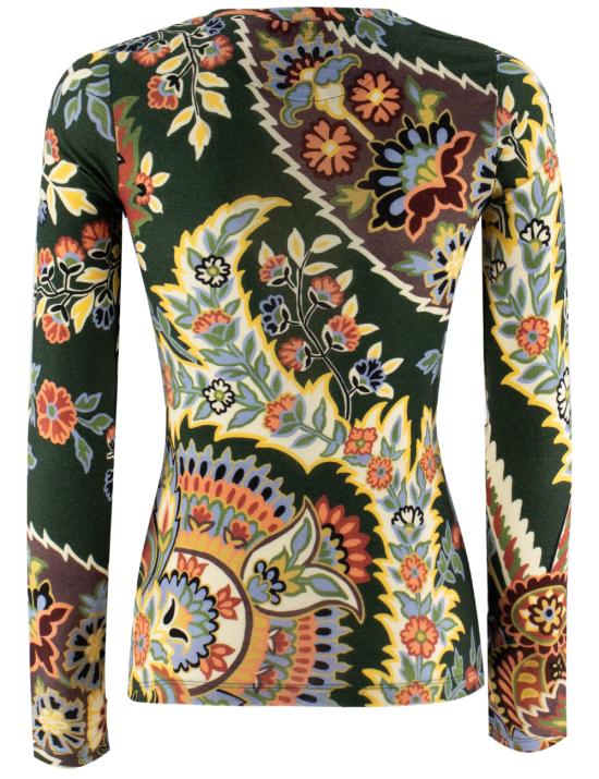 25FW 에트로 긴팔 티셔츠 WRJB0011 99IAB02 X0892 GREEN - ETRO