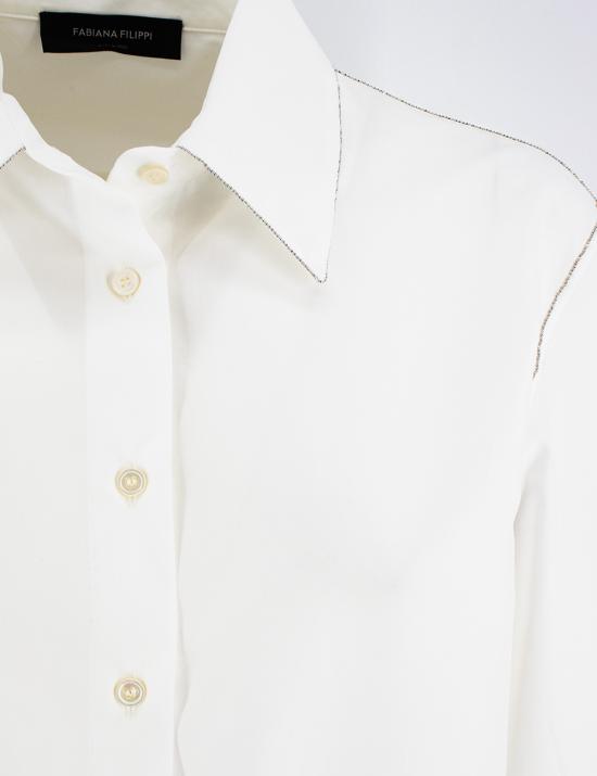  파비아나 필리피 긴팔 티셔츠 CAD264F233D650 21 BIANCO OTTICO - FABIANA FILIPPI