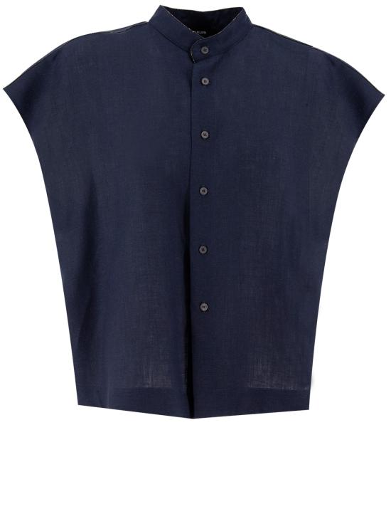 25SS 파비아나 필리피 반팔 티셔츠 CAD275F883L377 5146 BLU NOTTE