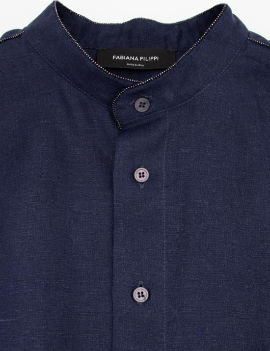 25SS 파비아나 필리피 반팔 티셔츠 CAD275F883L377 5146 BLU NOTTE - FABIANA FILIPPI