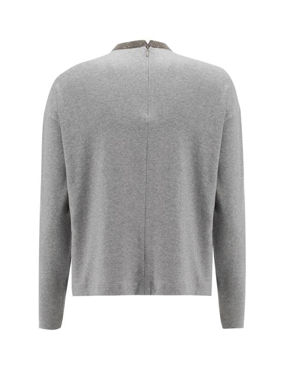 24FW 파비아나 필리피 긴팔 티셔츠 JED213F128H664 VR3 GHIAIA - FABIANA FILIPPI