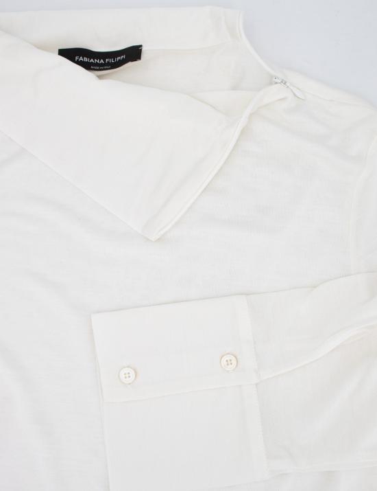 25FW 파비아나 필리피 긴팔 티셔츠 JED214F102D639 0142 BIANCO - FABIANA FILIPPI