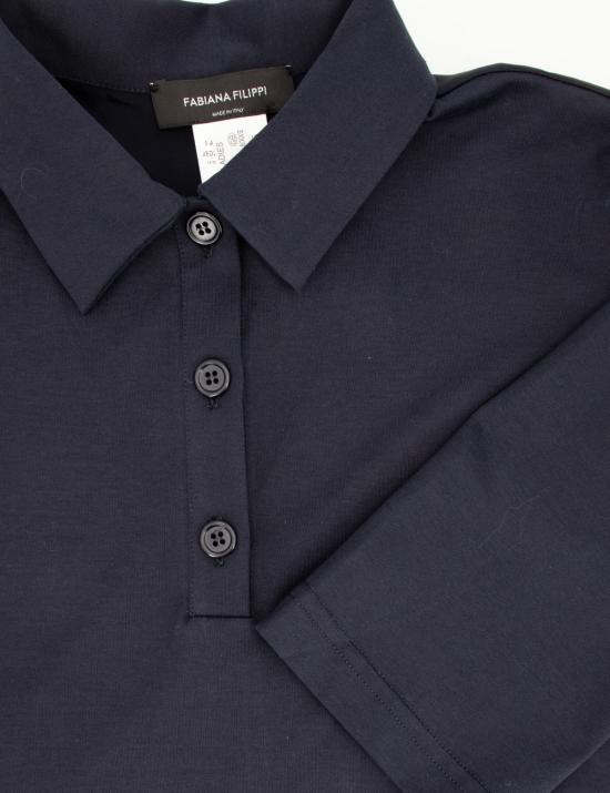 25FW 파비아나 필리피 폴로 티셔츠 JED214F126I924 5146 BLU NOTTE - FABIANA FILIPPI