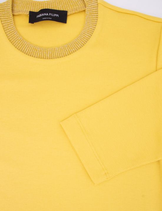 25FW 파비아나 필리피 반팔 티셔츠 JED214F398I963 774 CURCUMA - FABIANA FILIPPI