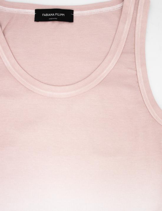 25SS 파비아나 필리피 민소매 티셔츠 JED265F150L287 VR1 FARD - FABIANA FILIPPI