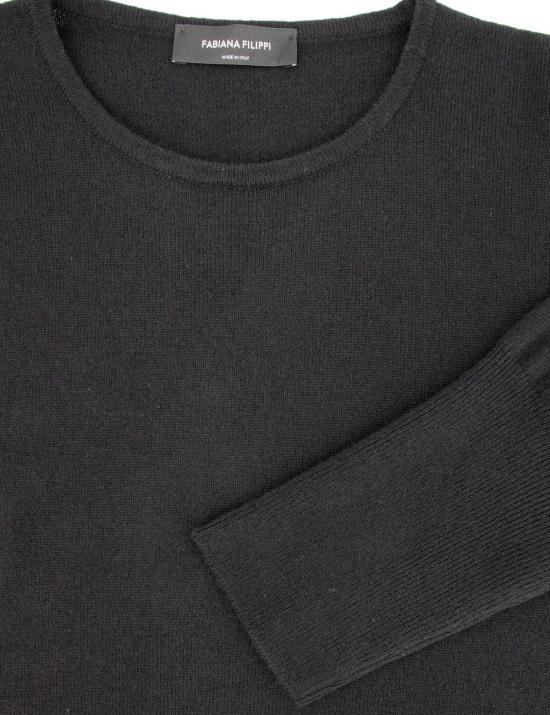 24FW 파비아나 필리피 긴팔 티셔츠 MAD213F018N128 825 NERO - FABIANA FILIPPI