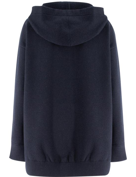 25FW 파비아나 필리피 후드 티셔츠 MAD214F375I959 5131 BLU INCHIOSTRO - FABIANA FILIPPI