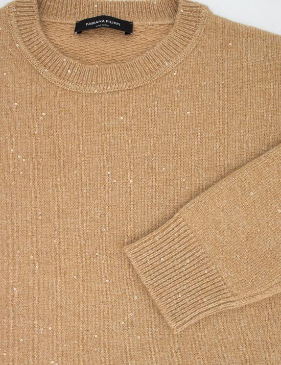 25FW 파비아나 필리피 반팔 티셔츠 MAD224F374L004 1256 CAMMELLO - FABIANA FILIPPI